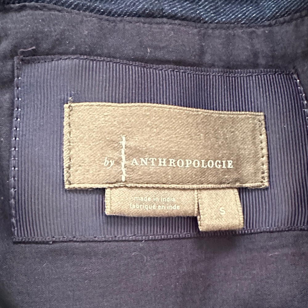 Anthropologie Navy Jean Dress - Picture 2 of 4